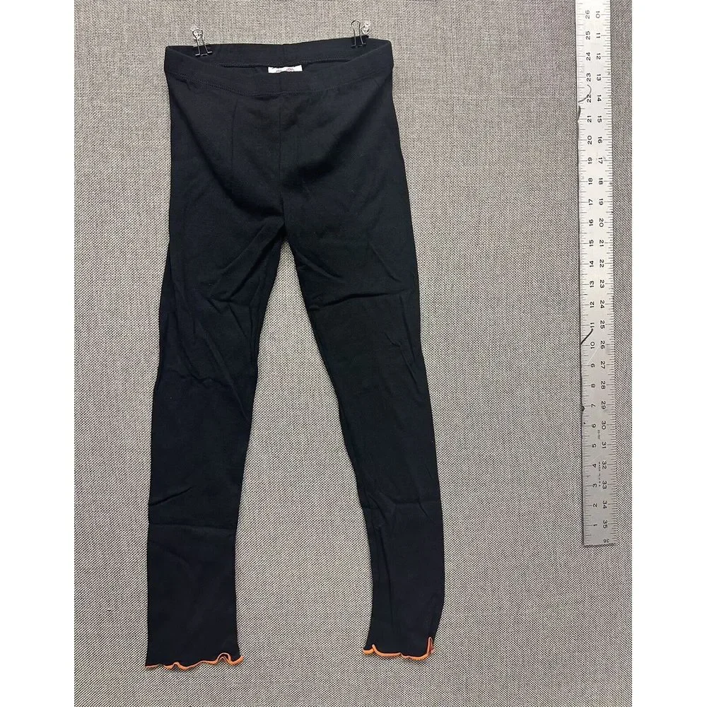 BNWT Ann Loren Halloween Black Cat In Pumpkin‎ Dress Pants Set Girls Size 7/8